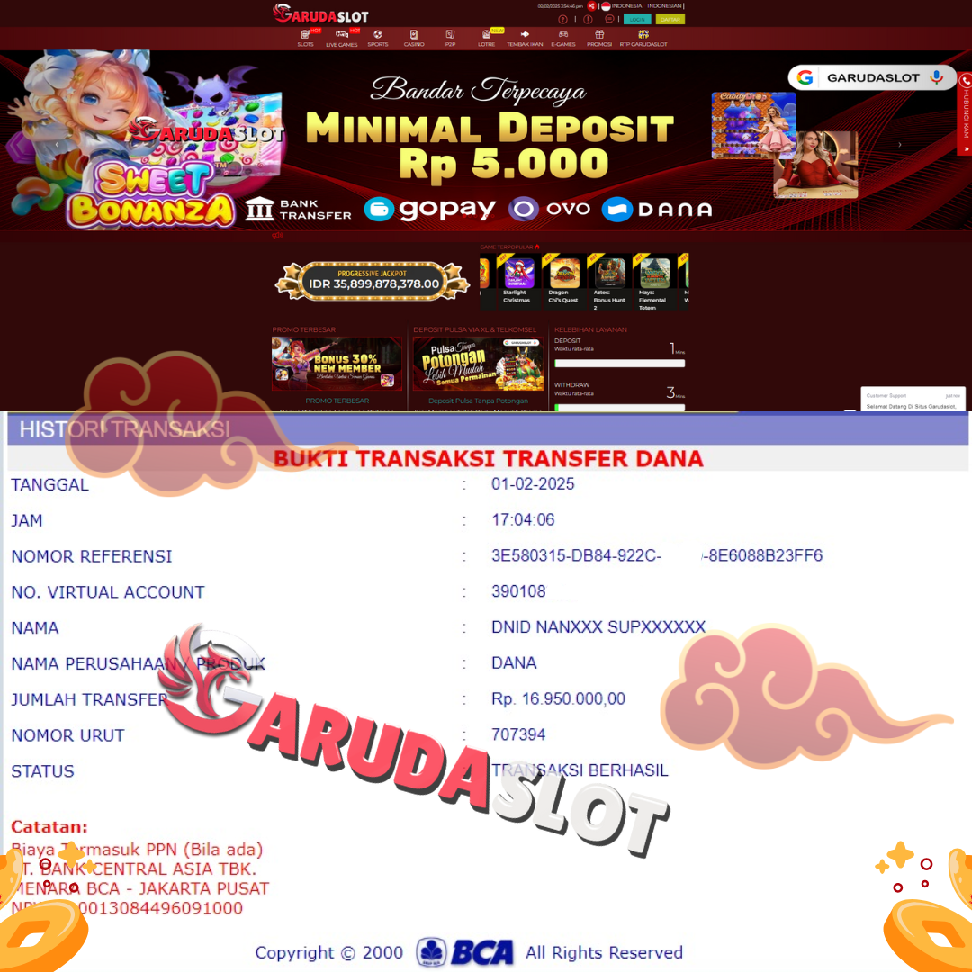 Garudaslot: Situs Taruhan Slot Online Terpercaya Hadiah Terbesar Sepanjang Sejarah